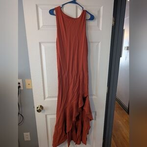 Elegant Rust Dress